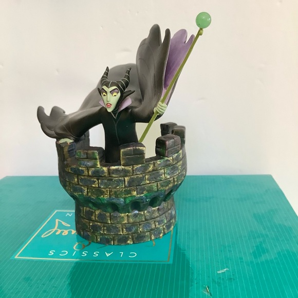 WDCC 1997 Disney Sleeping Beauty Maleficent Mistress of Evil Porcelain COA BOX - Picture 2 of 11
